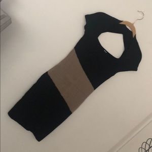 Marciano Fitted Textured Sweater Dress